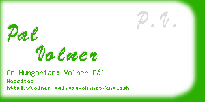 pal volner business card